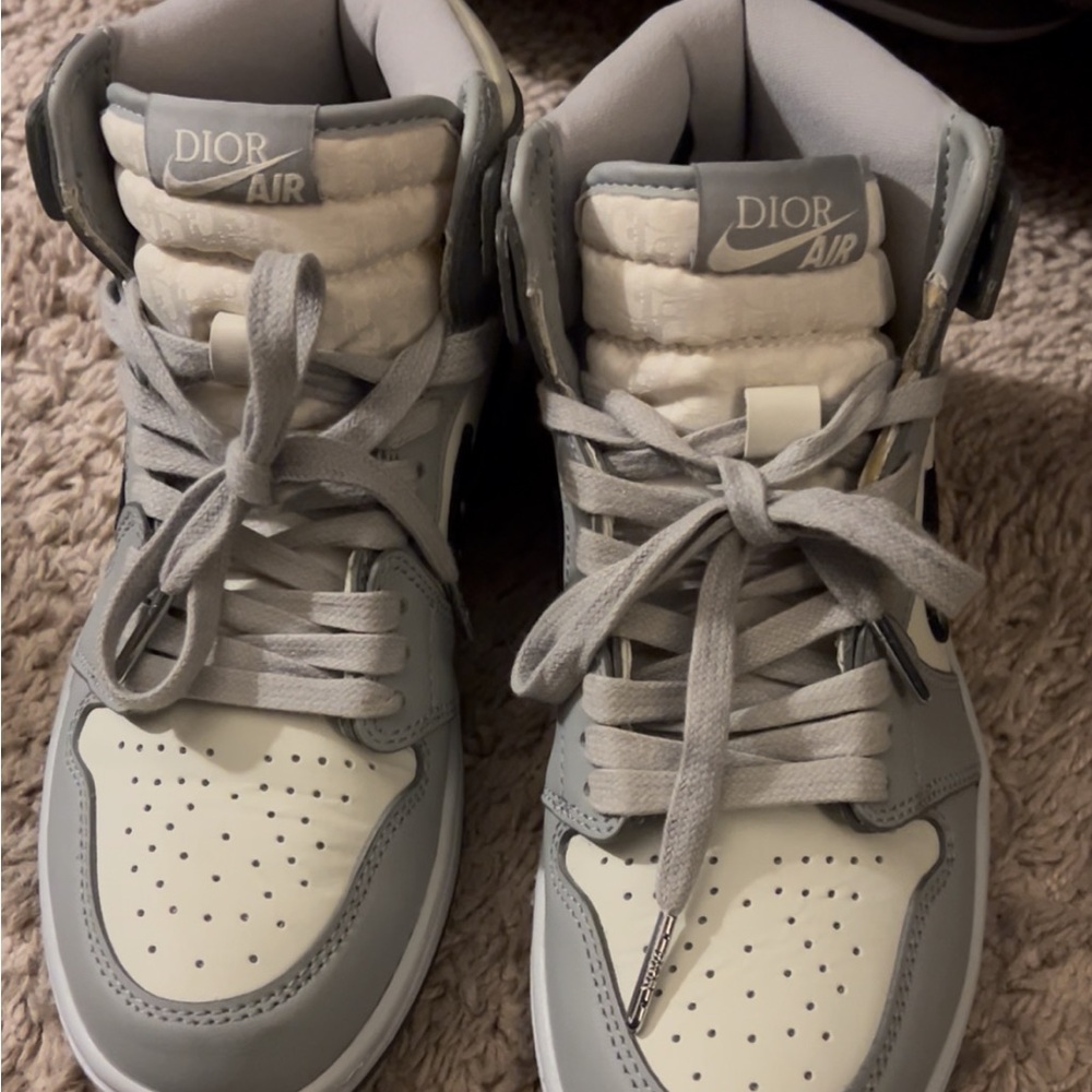 Dior Air Sneakers in Gray and Cream